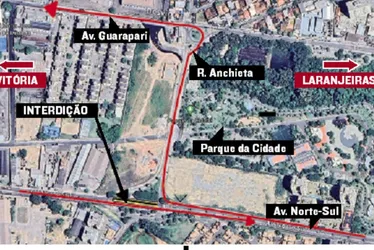 Imagem ilustrativa da imagem Interdição na Norte-Sul deve durar ao menos 10 dias