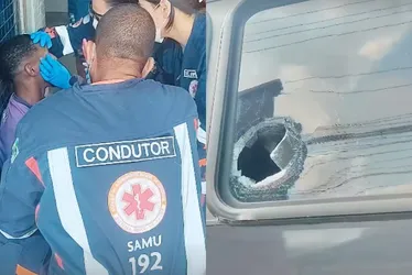 Imagem ilustrativa da imagem Jogador fica ferido após ônibus ser atingido por pedra na saída do Kleber Andrade