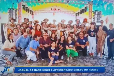 Imagem ilustrativa da imagem Jornal da Band News  em festa: edição especial direto do Recife celebra o São Pedro