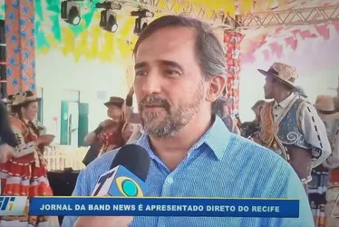 Imagem ilustrativa da imagem Jornal da Band News  em festa: edição especial direto do Recife celebra o São Pedro