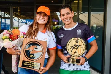 Imagem ilustrativa da imagem Luna Hardman conquista bicampeonato mundial Pro Junior de bodyboarding