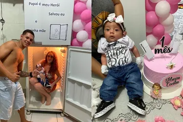 Imagem ilustrativa da imagem Mimoso do Sul: grávida resgatada em geladeira celebra "mesversário" da filha