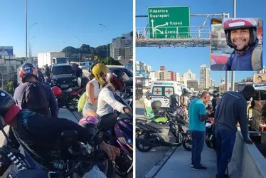 Imagem ilustrativa da imagem Corpo de motociclista arremessado da Terceira Ponte vai ser velado em Vila Velha