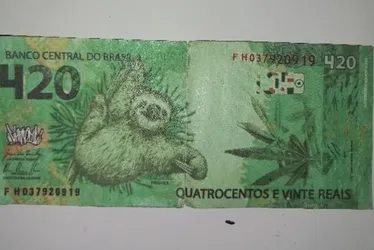 Imagem ilustrativa da imagem Nota de R$ 420? Polícia apreende cédula falsa com suspeito de tráfico no Paraná