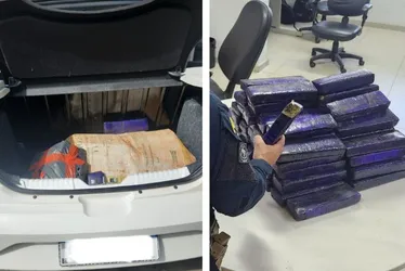 Imagem ilustrativa da imagem Polícia apreende 45 kg de maconha dentro de carro em Cariacica