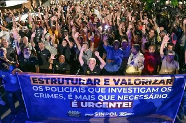 Imagem ilustrativa da imagem Policiais Civis voltam a cruzar os braços por 24 horas nesta quinta-feira