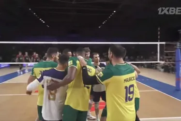 Imagem ilustrativa da imagem Seleção masculina de vôlei derrota Alemanha e reage na Liga das Nações