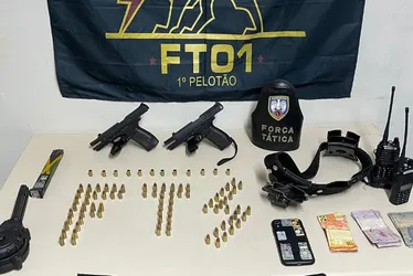 Imagem ilustrativa da imagem Suspeito é preso após trocar tiros com a polícia e se esconder em um bar de Vitória