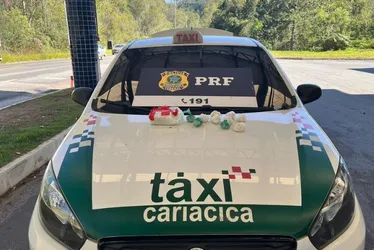 Imagem ilustrativa da imagem Taxista é preso transportando drogas na BR-262