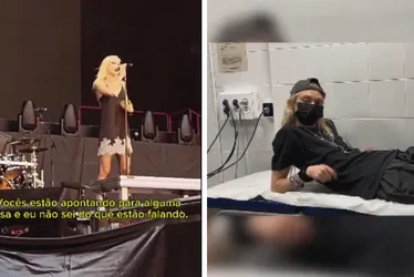 Imagem ilustrativa da imagem VÍDEO | Cantora é mordida por morcego em show de turnê do AC/DC