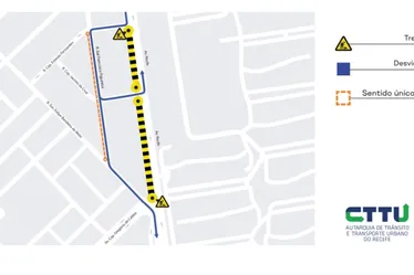 Imagem ilustrativa da imagem Trecho interditado na Avenida Recife para obra de drenagem a partir desta segunda