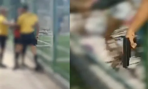
          Imagem ilustrativa da imagem Árbitro de futebol saca arma após ser agredido em campeonato no ES
          