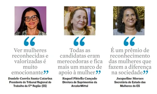 
          Imagem ilustrativa da imagem ArcelorMittal entrega Prêmio Mulher 2024
          