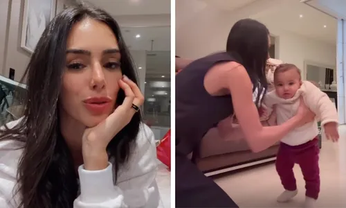 
          Imagem ilustrativa da imagem Bruna Biancardi mostra primeiros passos de Mavie e Neymar reage. Veja
          