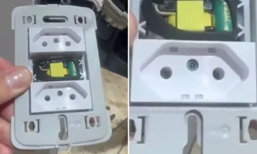 
          Imagem ilustrativa da imagem Casal encontra câmera escondida em tomada de motel em Goiás
          