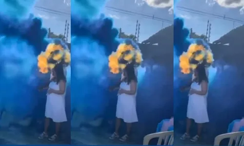 
          Imagem ilustrativa da imagem Grávida fica ferida após fogo em chá revelação no Norte do ES
          