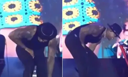 
          Imagem ilustrativa da imagem Léo Santana é atingido em parte íntima por celular arremessado por fã em show
          