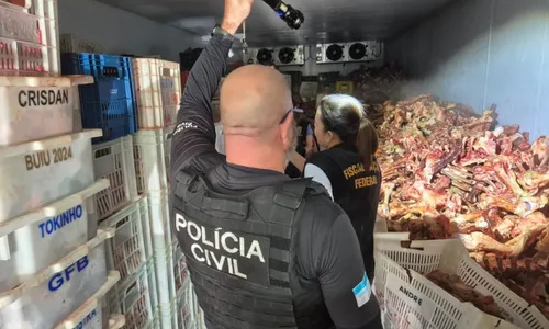 
          Imagem ilustrativa da imagem Polícia apreende 17 toneladas de produtos de origem animal irregulares no ES
          