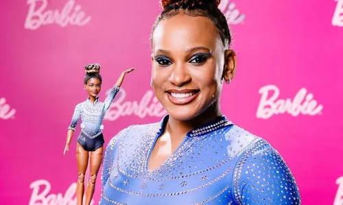 
          Imagem ilustrativa da imagem Rebeca Andrade ganha boneca exclusiva da Barbie em sua homenagem
          