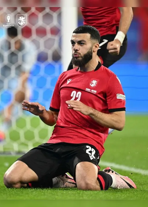 Imagem ilustrativa da imagem Artilharia da Eurocopa: conheça Georges Mikautadze, atacante da Geórgia