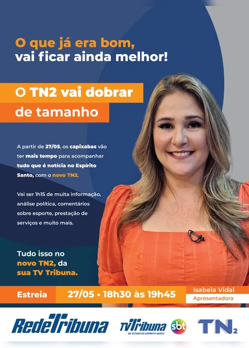 Imagem ilustrativa da imagem Mais cedo e com o dobro de duração: saiba mais sobre o novo TN2