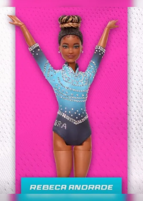 Imagem ilustrativa da imagem Rebeca Andrade ganha versão personalizada da Barbie