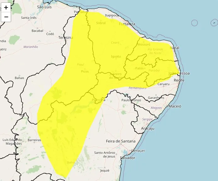 Imagem ilustrativa da imagem Alerta de vendaval para 71 cidades de Pernambuco nas próximas 36 horas