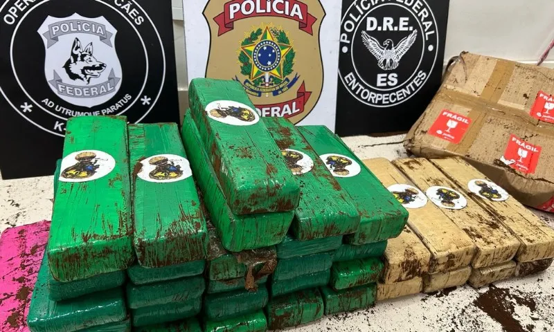 Imagem ilustrativa da imagem PF apreende 30 kg de maconha em galpão de empresa de envio de mercadorias no ES