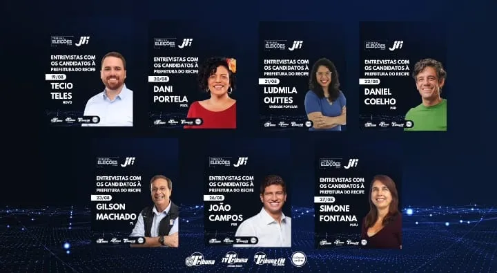 Imagem ilustrativa da imagem TV Tribuna inicia entrevistas com candidatos à Prefeitura do Recife nesta segunda