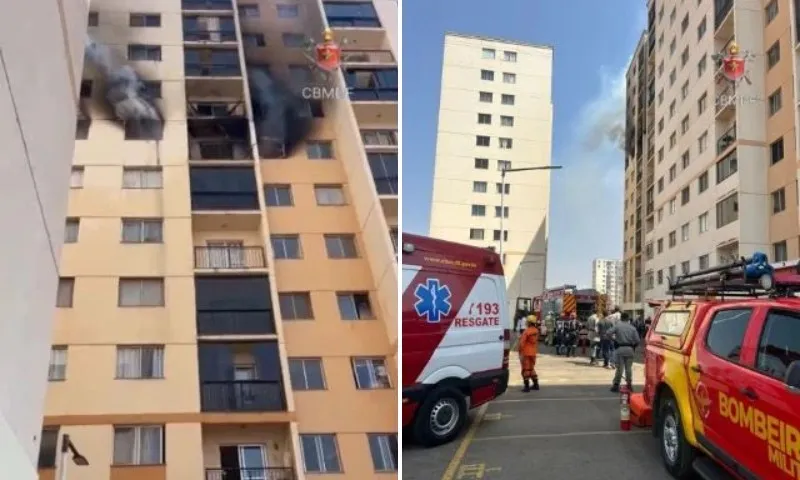 Imagem ilustrativa da imagem Casal e bebê morrem ao pular do 7º andar para fugir de incêndio