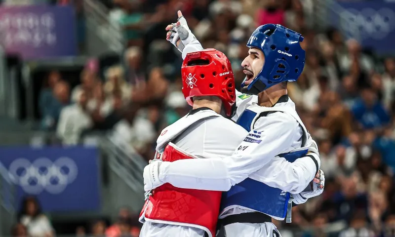 Imagem ilustrativa da imagem Edival Pontes, supera espanhol e conquista medalhista de bronze no taekwondo