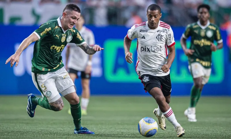 Imagem ilustrativa da imagem Palmeiras e Flamengo vão se enfrentar três vezes em menos de 15 dias