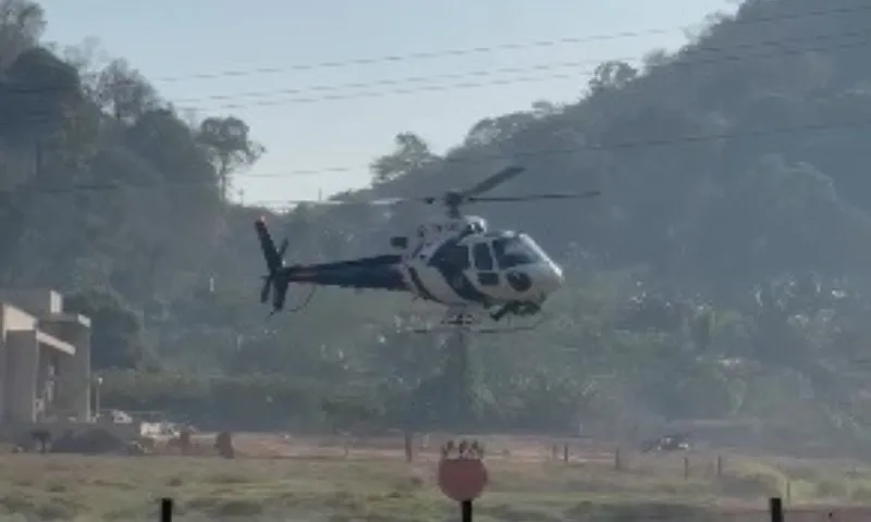 Imagem ilustrativa da imagem Helicóptero ajuda a combater incêndio em Castelo