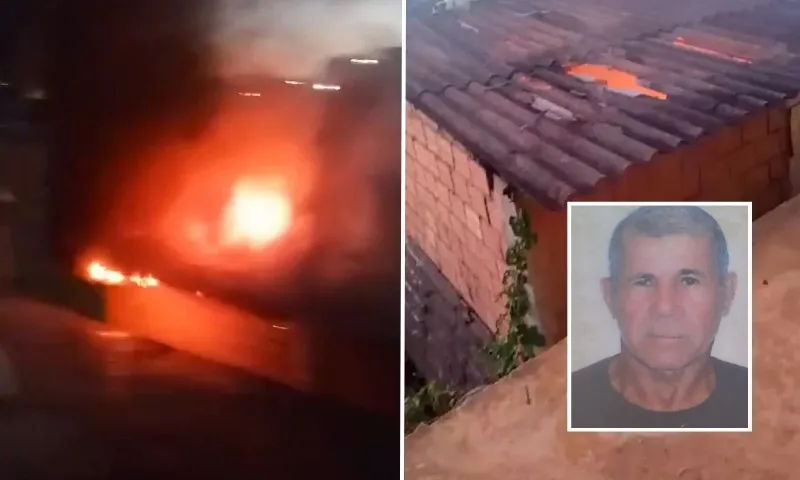 Imagem ilustrativa da imagem Idoso morre em incêndio e polícia suspeita de assassinato