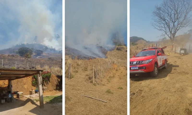 Imagem ilustrativa da imagem Incêndio atinge O Frade e a Freira no Sul do ES