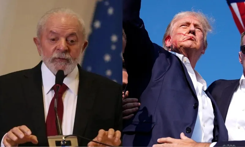 Imagem ilustrativa da imagem Lula diz que ataque a Trump 'deve ser repudiado veementemente'
