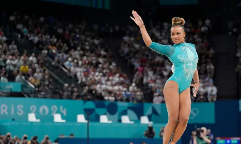 Imagem ilustrativa da imagem Rebeca se torna maior medalhista da história do Brasil em Jogos Olímpicos