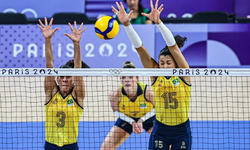 Imagem ilustrativa da imagem Seleção feminina de vôlei atropela Quênia em estreia em Paris