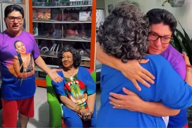 Imagem ilustrativa da imagem Alcione chega de surpresa em casa de fã em Campina Grande