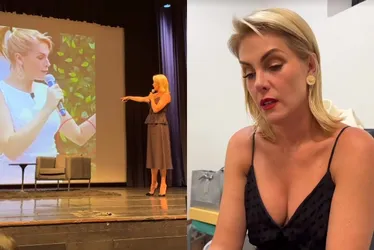 Imagem ilustrativa da imagem Ana Hickmann mostra hematomas e chora ao falar de violência doméstica