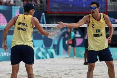 Imagem ilustrativa da imagem André e George perdem de alemães e terminam em nono lugar no vôlei de praia
