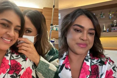 Imagem ilustrativa da imagem Após volta do câncer, Ivete Sangalo visita Preta Gil no hospital