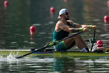 Imagem ilustrativa da imagem Beatriz Tavares e Lucas Verthein são eliminados no skiff simples do remo