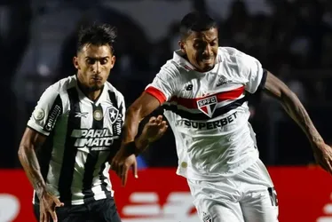 Imagem ilustrativa da imagem Botafogo bate recorde, mas Calleri muda jogo e comanda empate do São Paulo