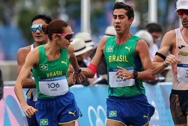 Imagem ilustrativa da imagem Brasileiros terminam maratona da marcha atlética em revezamento na 7ª posição
