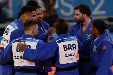 Imagem ilustrativa da imagem Equipe de judô do Brasil passa na repescagem e vai disputar bronze na Olimpíada