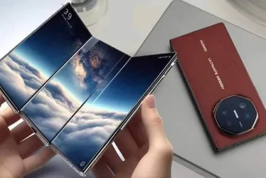 Imagem ilustrativa da imagem Huawei apresenta o primeiro celular dobrável em três partes