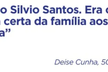 Imagem ilustrativa da imagem Idosos se emocionam com as memórias com Silvio Santos na TV