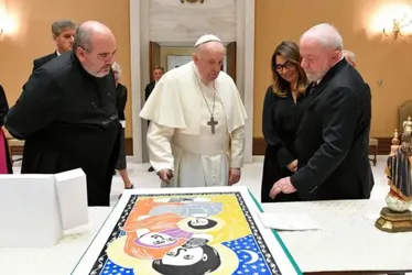 Imagem ilustrativa da imagem Lula lamenta morte de J. Borges e relembra encontro com o Papa Francisco