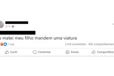 Imagem ilustrativa da imagem Mãe é presa após postar em rede social que matou o filho de 4 anos no Rio